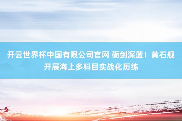 开云世界杯中国有限公司官网 砺剑深蓝！黄石舰开展海上多科目实战化历练