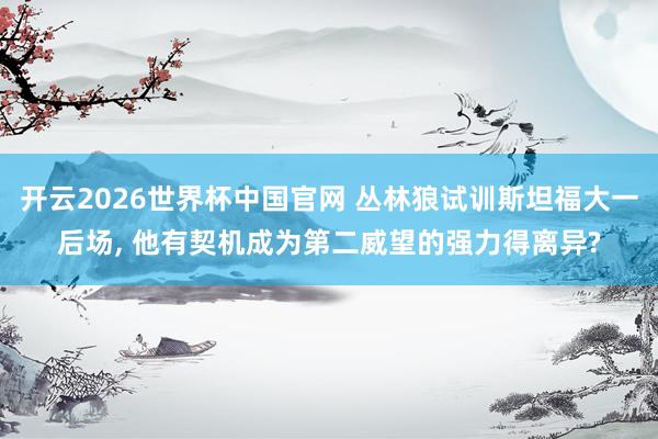 开云2026世界杯中国官网 丛林狼试训斯坦福大一后场， 他有契机成为第二威望的强力得离异?